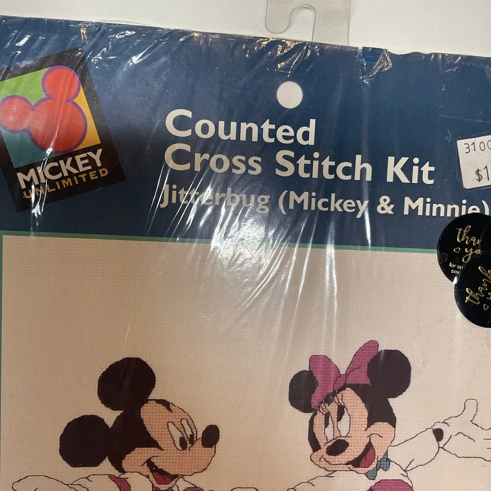 Disney Mickey Mouse Unlimited Counted Cross Stitch Kit Jitterbug Minnie 36009‎